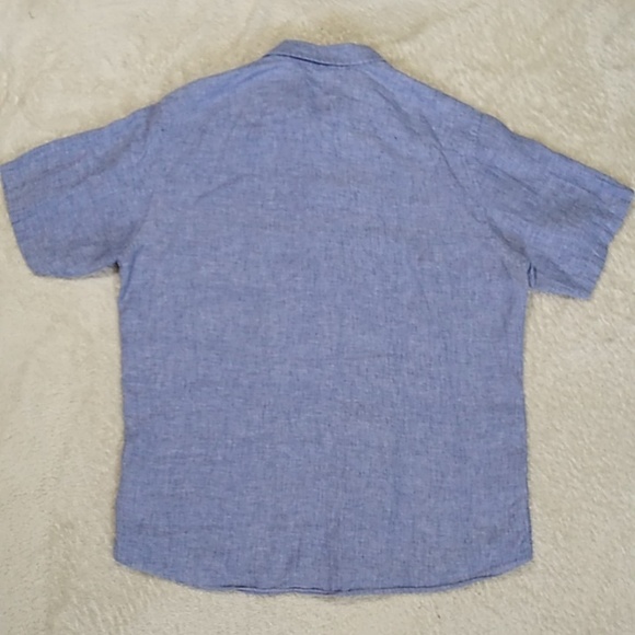 Untuckit Men's Linen Button Shirt Short Sleeve Size XL Tall - Picture 8 of 10